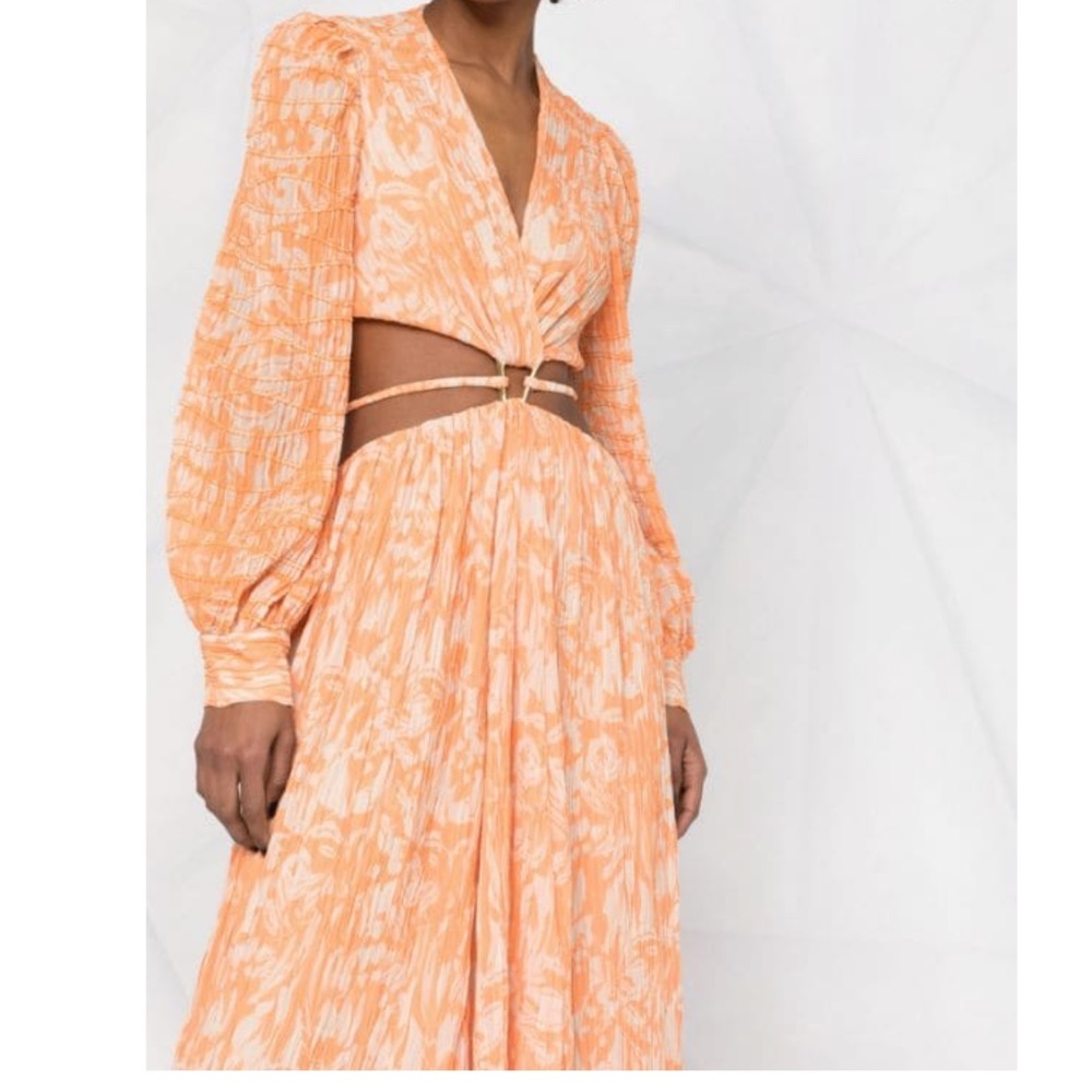 Jonathan Simkhai - Orange Maxi Dress with Cutouts!